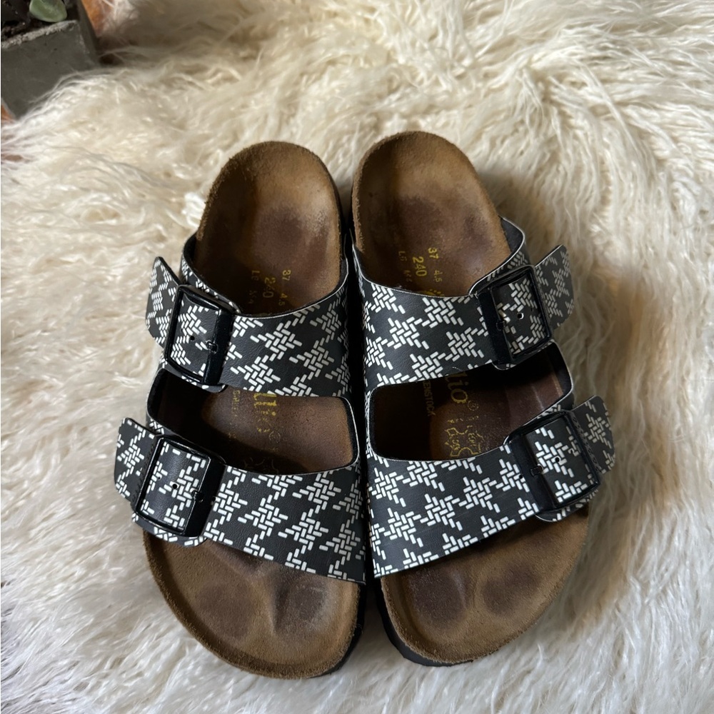 Birkenstock Platform Sandals Black White - Picture 3 of 6